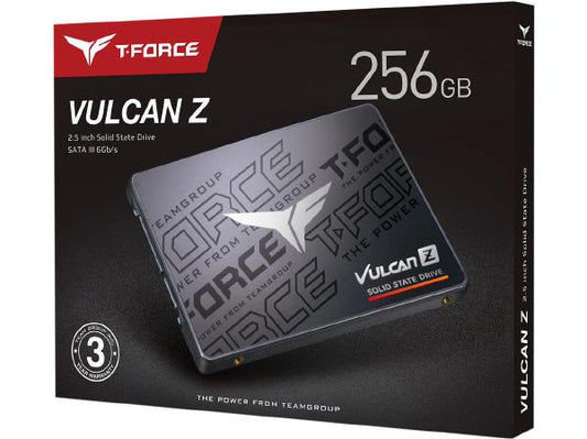 Team Group T-Force VULCAN Z 256GB, 3D NAND TLC,  2.5&quot; SATA 3, R/W(MAX) 520MB/s/450MB/s, 200TBW. 3 Years Warranty