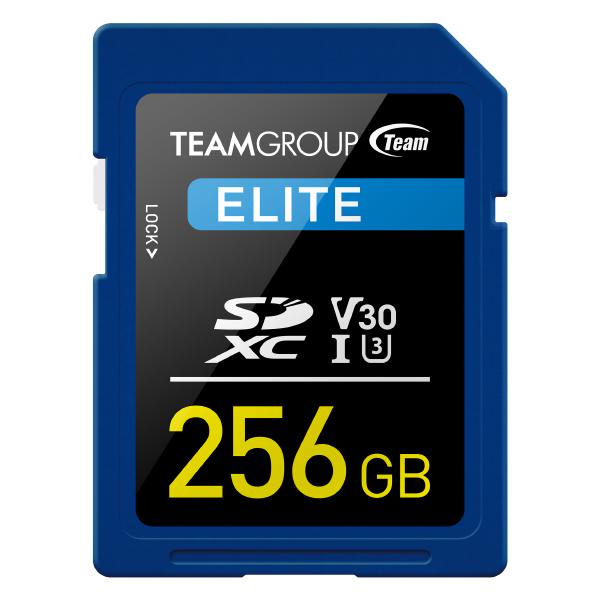 Team Group Elite SDXC UHS-I U3 256GB High Speed SD Memory Card R/W (Max) 100MB/s 50MB/s