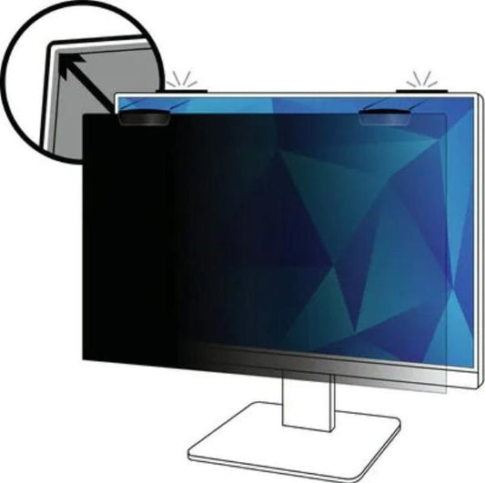3M Privacy Filter for 21.5in Full Screen Monitor with 3M COMPLY Magnetic Attach, 16:9