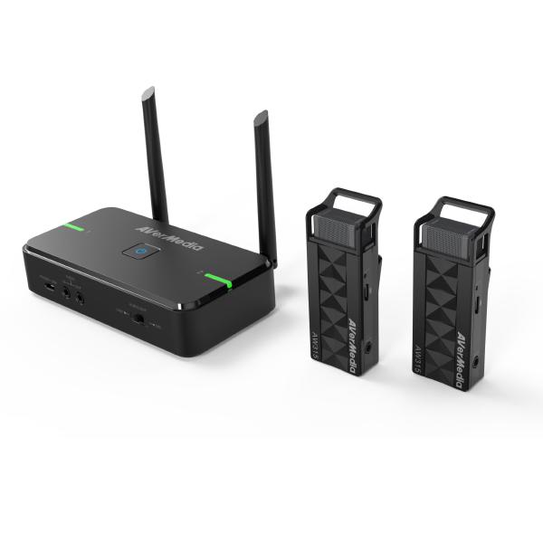 AVerMedia AW5 AVerMic Wireless Microphone & Classroom Audio System Dual Pack and Reciever