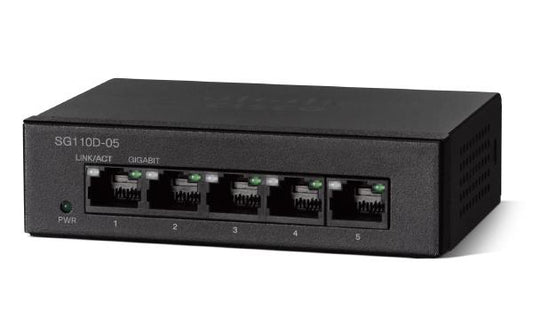 Cisco CBS110 Unmanaged 5-port GE, Desktop, Ext PS