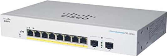 Cisco CBS220 Smart 8-port GE, Full PoE, Ext PS, 2x1G SFP