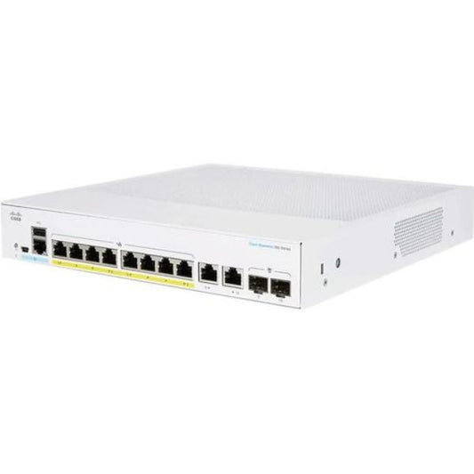 Cisco CBS250 Smart 8-port GE, Full PoE, Ext PS, 2x1G Combo