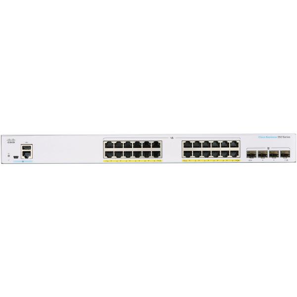 Cisco CBS350 Managed 24-port GE, Full PoE, 4x1G SFP