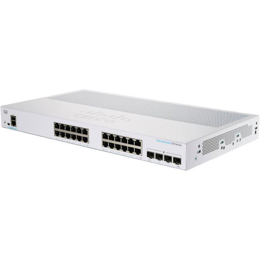 Cisco CBS350 Managed 24-port GE, PoE, 4x10G SFP+ 195W PoE budget